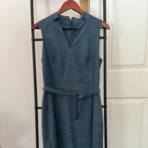 Ann Taylor Blue Office Dress